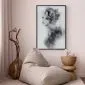 Plakat Artgeist Akwarelowy portret 40 x 60 cm 1 szt z ramą czarną bez marginesu | MIRAT.  kolekcja h-B-0107-ao-a