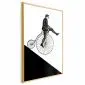 Plakat Cyklista 29,7x42 cm z ramą złotą bez marginesu | MIRAT.