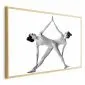 Plakat Joga 42x29,7 cm z ramą złotą bez marginesu | MIRAT.