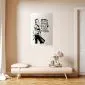 Plakat Dziewczyna z graffiti 40x60 cm bez ramy z marginesem | MIRAT.