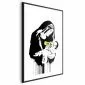 Plakat Karmiąca matka 40x60 cm z ramą czarną z marginesem | MIRAT.