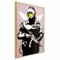 Plakat Policjant 21x30 cm z ramą złotą bez marginesu | MIRAT.