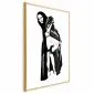 Plakat Bolesne siedzenie 29,7x42 cm z ramą złotą bez marginesu | MIRAT.