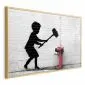 Plakat Zniszczyć hydrant 42x29,7 cm z ramą złotą bez marginesu | MIRAT.