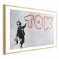 Plakat Toksyczny 42x29,7 cm z ramą złotą z marginesem | MIRAT.