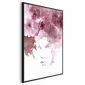 Plakat Kwieciste spojrzenie 21x30 cm z ramą czarną bez marginesu | MIRAT.