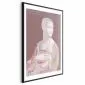 Plakat Pastelowa dama 21x30 cm z ramą czarną z marginesem | MIRAT.