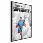 Plakat Superheroes 29,7x42 cm z ramą czarną bez marginesu | MIRAT.