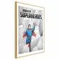 Plakat Superheroes 40x60 cm z ramą złotą z marginesem | MIRAT.