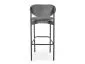 Hoker niski H-108 VELVET szary w stylu loft I sklep MIRAT. styl LOFT