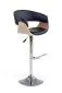 Hoker H-45 czarny ekoskórzany dębowy z oparciem | MIRAT. styl LOFT