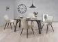 Stół HALIFAX beton/czarny w stylu loft | MIRAT. w stylu kolekcja