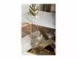 Stół HERMES 160x90 biały marmur/złoty w stylu glamour I sklep meblowy MIRAT. styl GLAMOUR