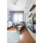 Dywan dziecięcy HIPPY SOFT BLUE 120x160 niebieski w geometryczne wzory | MIRAT.