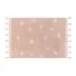 Dywan dziecięcy HIPPY STARS VINTAGE NUDE 120x175 różowy z frędzelkami | MIRAT.