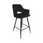 Hoker NAPO VELVET GOLD czarny w stylu loft | MIRAT. w stylu GLAMOUR kolekcja