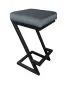 Hoker ZAZU BL VELVET ciemno szary kuchenny | MIRAT. w stylu LOFT kolekcja