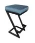 Hoker ZAZU VELVET ciemnoniebieski barowy | MIRAT. w stylu LOFT kolekcja