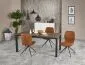 Stół HORIZON popielaty/czarny w stylu loft | MIRAT. w stylu kolekcja