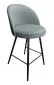 Hoker TANEW VELVET szary tapicerowany aksamitem do kuchni | MIRAT. w stylu GLAMOUR, LOFT kolekcja