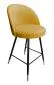 Hoker TANEW VELVET GOLD musztardowy/curry tapicerowany aksamitem | MIRAT. w stylu GLAMOUR kolekcja