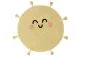 Dywan dziecięcy YOU'RE MY SUNSHINE 100x100 żółty bawełniany | MIRAT. w stylu  kolekcja
