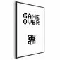 Plakat Game over 40x60 cm z ramą czarną z marginesem | MIRAT.