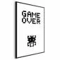 Plakat Game over 21x30 cm z ramą czarną bez marginesu