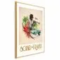 Plakat Sound Travel 60x90 cm z ramą złotą z marginesem | MIRAT.