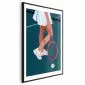Plakat Tenisistka 60x90 cm z ramą czarną z marginesem | MIRAT.