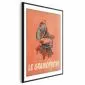 Plakat Gramofon 21x30 cm z ramą czarną z marginesem | MIRAT.
