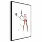 Plakat Francuska golfistka 60x90 cm z ramą czarną z marginesem | MIRAT.