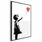 Plakat Pocięty Banksy 29,7x42 cm z ramą czarną bez marginesu | MIRAT.