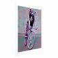 Plakat Szop na rowerze 40x60 cm bez ramy z marginesem | MIRAT.