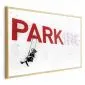 Plakat Parking 42x29,7 cm z ramą złotą bez marginesu | MIRAT.