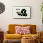 Plakat Banksy: Małpa 90x60 cm z ramą czarną z marginesem | MIRAT.
