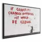 Plakat Cytat graffiti 42x29,7 cm z ramą czarną bez marginesu | MIRAT.