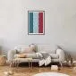 Plakat Francuski basen 40x60 cm z ramą czarną z marginesem | MIRAT.