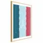 Plakat Francuski basen 60x90 cm z ramą złotą z marginesem | MIRAT.