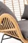 Sofa IKARO XL rattanowa z poduszkami na metalowych nogach | MIRAT. styl LOFT