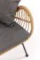 Sofa IKARO XL rattanowa z poduszkami na metalowych nogach | MIRAT. styl LOFT