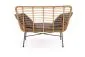 Sofa IKARO XL rattanowa z poduszkami na metalowych nogach | MIRAT. styl LOFT