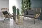 Sofa IKARO XL rattanowa z poduszkami na metalowych nogach | MIRAT. styl LOFT