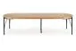 Stół INFERNO 100(300)x100 dąb/czarny rozkładany w stylu loft | MIRAT. styl LOFT