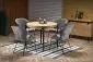 Stół INFERNO 100(300)x100 dąb/czarny rozkładany w stylu loft | MIRAT. styl LOFT