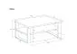 Ława INGA 110x65 dąb natura w stylu loft I sklep meblowy MIRAT. styl LOFT