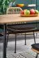 Stół JACKSON 160x90 dąb/czarny do salonu w stylu loft | MIRAT. styl LOFT