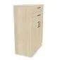 Komoda biurowa EASY SPACE CABINET HDE 2D2S 80cm akacjowa zamykana I sklep meblowy MIRAT.