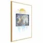 Plakat Antarktyda 29,7x42cm z ramą złotą bez marginesu | MIRAT.  kolekcja k-C-0091-ao-a