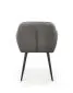 Krzesło K429 VELVET szare z podłokietnikami do jadalni | MIRAT. styl GLAMOUR, LOFT